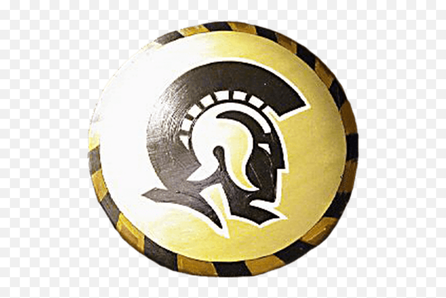 Wooden Gold Trojan Warrior Shield - Ualr Trojans Clipart Ualr Trojans ...