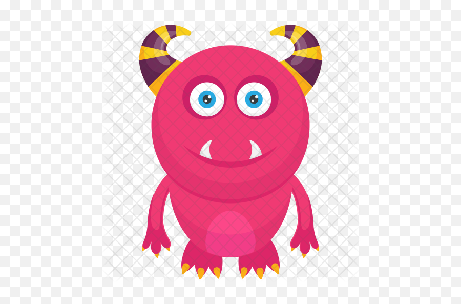 Cartoon Monster Icon - Cartoon Monsters Pink Png,Cartoon Mouth Png