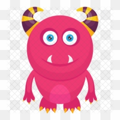 Cartoon Monster Icon - Monsters Pink png