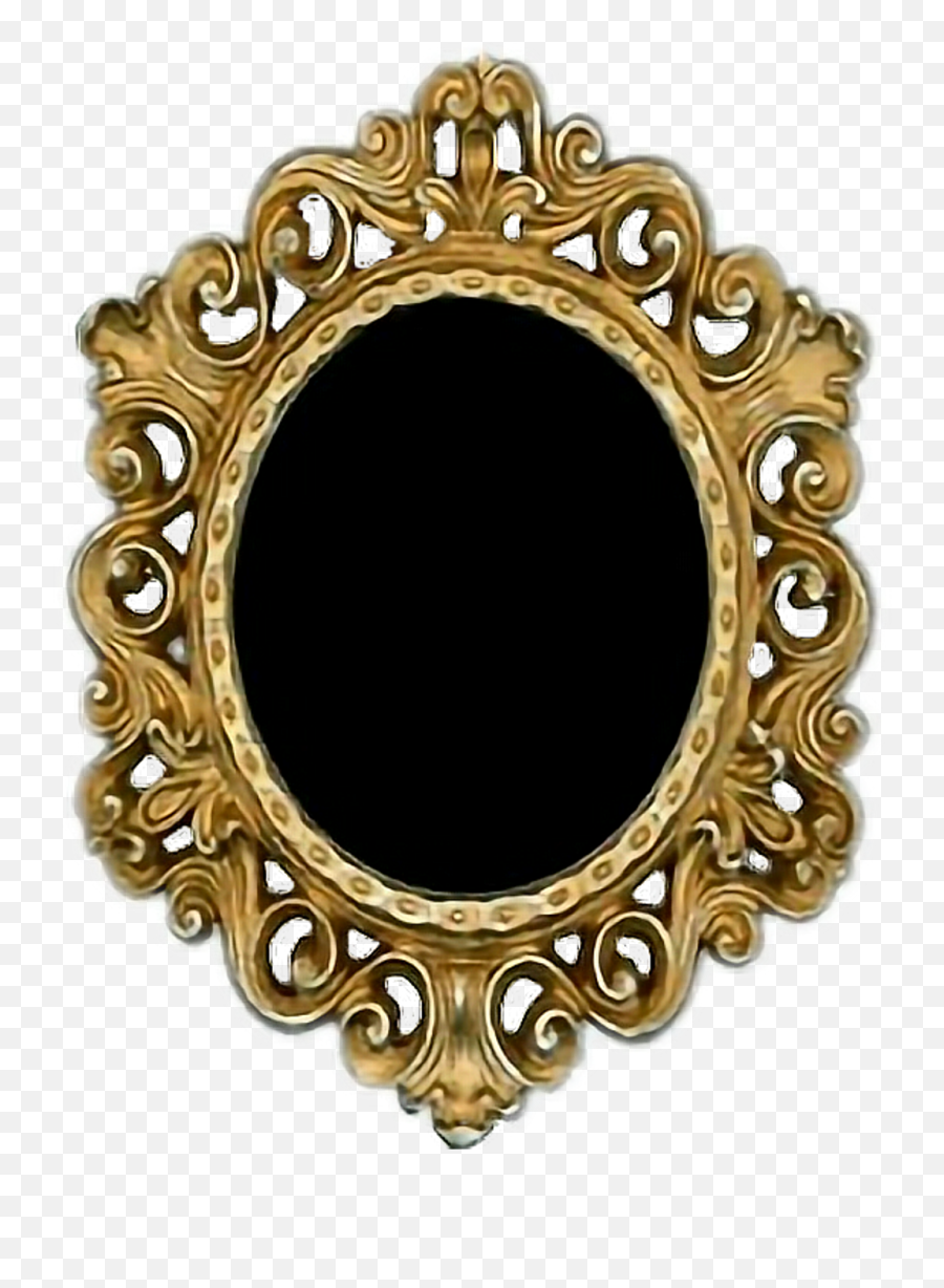 Mirror - Gold Victorian Oval Frame Png,Mirror Frame Png