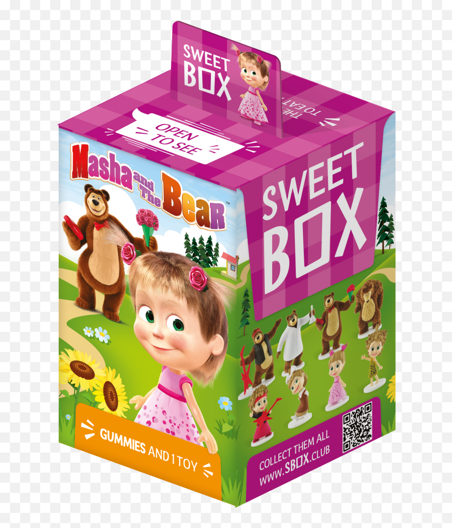 Masha And The Bear Sweetbox 35g Png