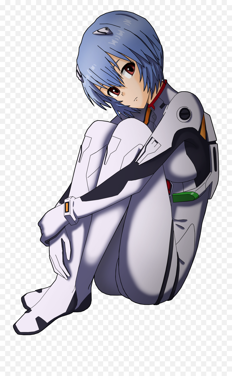 Rei Ayanami Fanart I Finished A Few - Evangelion Rei Full Body Png,Rei Ayanami Png