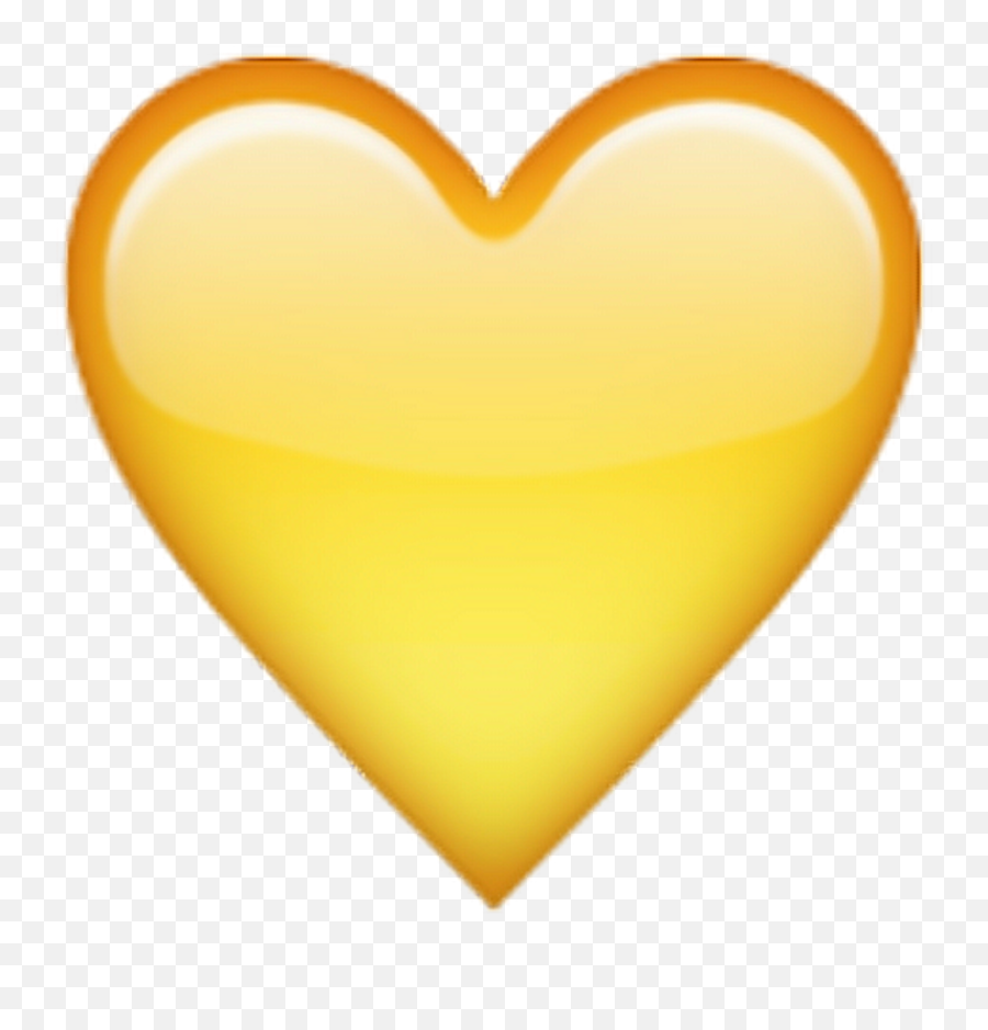 Yellow Heart Png Images Collection For Free Download Emoji Transparent