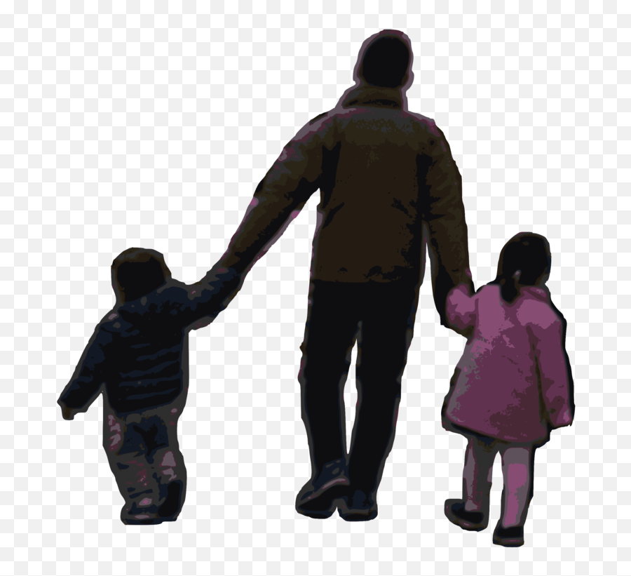 Standinginteractionsilhouette Png Clipart - Royalty Free Holding Hands,Father And Son Png