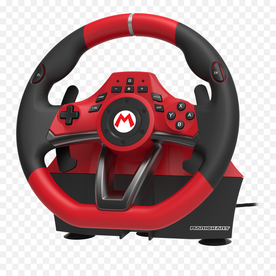 Mario Kart Racing Wheel Pro Deluxe For Nintendo Switch - Hori Switch Mario Kart Racing Wheel Pro Deluxe Png,Mario Kart Transparent