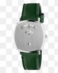 Gucci Grip 38mm Steel And Green Leather - Gucci Watch 2020 Png,Gucci Belt Png