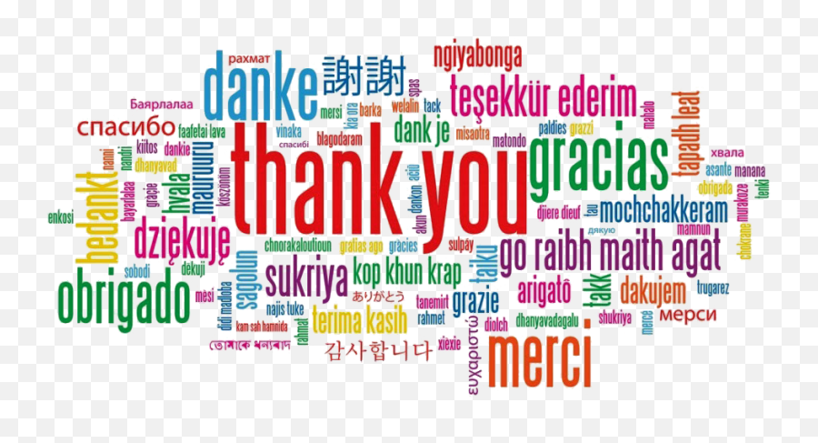 Thank You - Thank You In Different Languages Png,Thank You Transparent Background