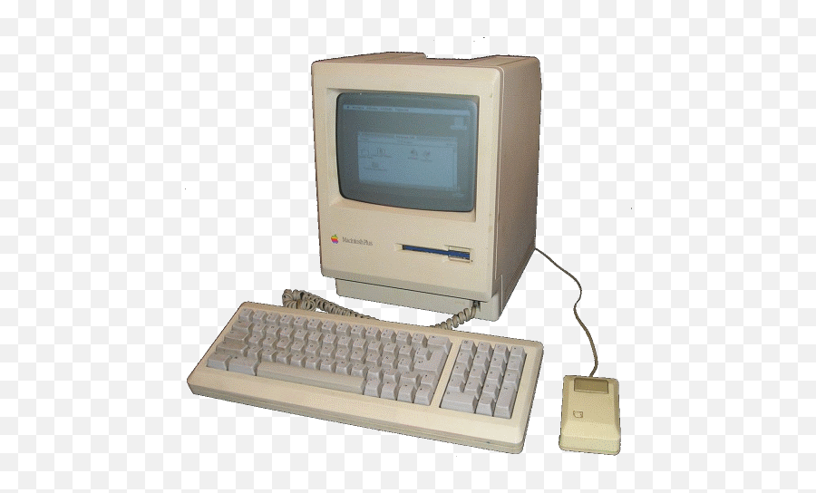 Macintosh Plus Png - Macintosh Plus Computer Png Full Size Office Equipment,Macintosh Png