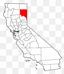 Lassen County - Fresno On California Map Png,California Map Png