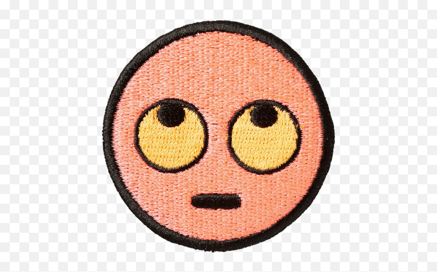 Rolling Eye Emoji Sticker Patch - Iron On Patches Png,Eye Emoji Png