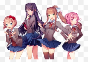 Check Out This Transparent Doki Literature Club Four - png
