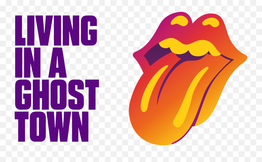 Living In A Ghost Town - The Rolling Stones Official Website Rolling Stones Ghost Town Png,Rolling Stone Logo Transparent