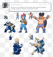 Empoleon Gijinka - Feraligatr And Samurott Full Size Png Samurott Gijinka,Feraligatr Png