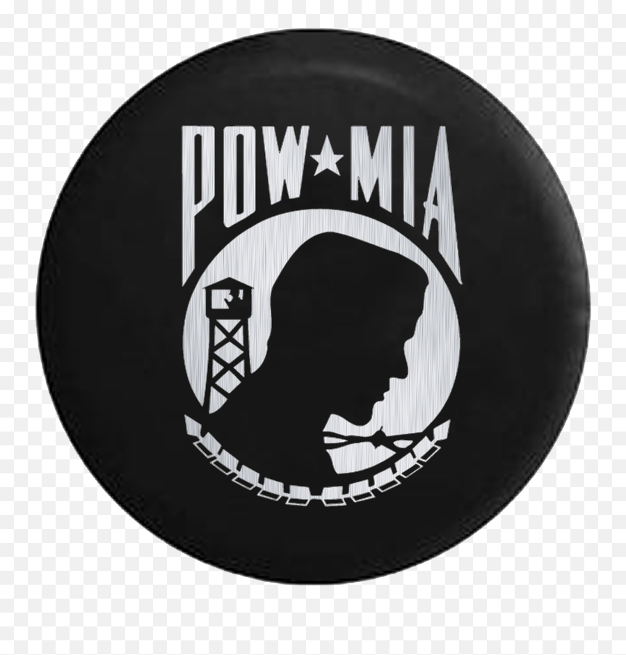 Brushed Aluminum Pow Mia Veteran Military Jeep Camper Spare Tire Cover Custom Size - V574 Prisoners Of War Pow Png,Pow Transparent