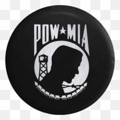Brushed Aluminum Pow Mia Veteran Military Jeep Camper Spare Tire Cover Custom Size - V574 Prisoners Of War Pow Png,Pow Transparent