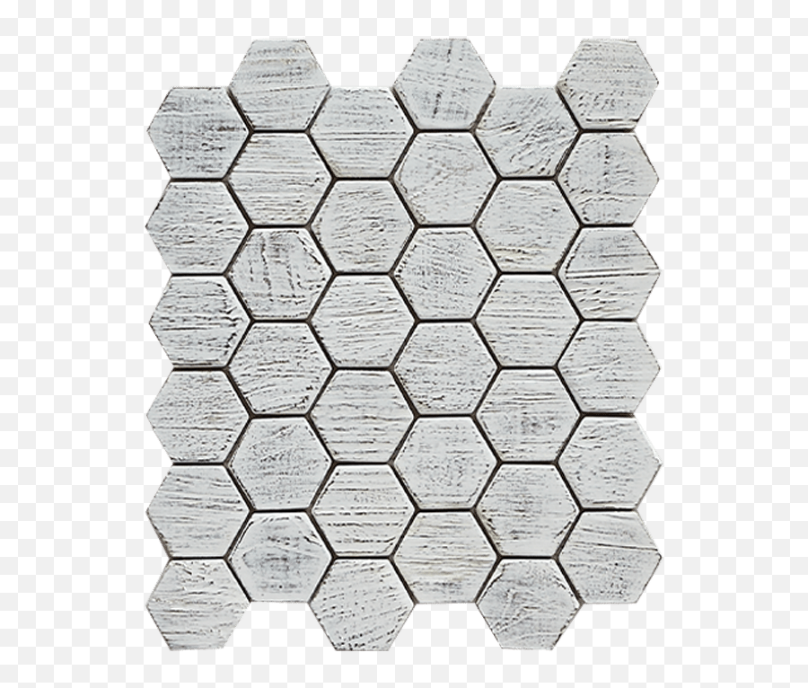 Hexagon Mosaic - White Indoteak Design Png,White Hexagon Png