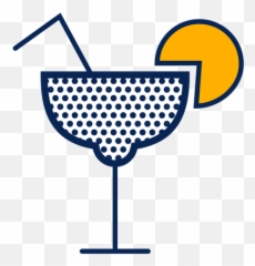 Cocktail Polka Dots Stroke - Transparent PNG u0026 SVG vector file