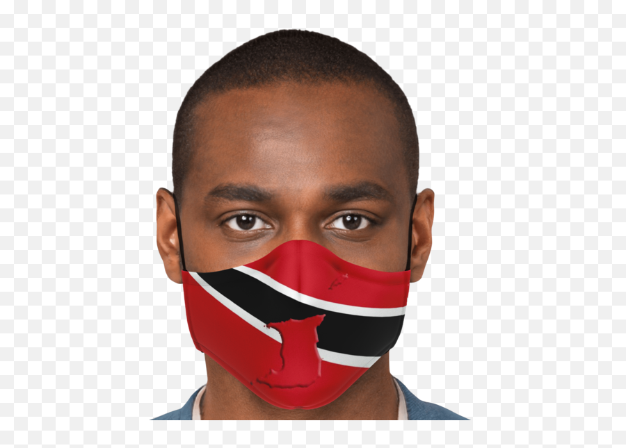 Trinidad U0026 Tobago Flag Cloth Face Masks Wfilter Conscious - Mask Png,Trinidad Flag Png