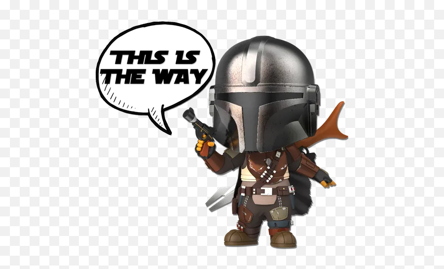 Star Wars U0026 Mandalorian Whatsapp Stickers - Stickers Cloud Sticker Mandalorian Para Whatsapp Png,Mandalorian Icon