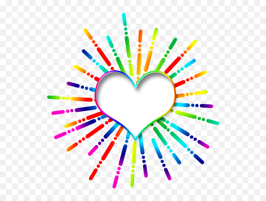 Free Photo Colorful Heart Star Affection Rays Love Icon - We Choose This Topic Png,Star Butterfly Icon