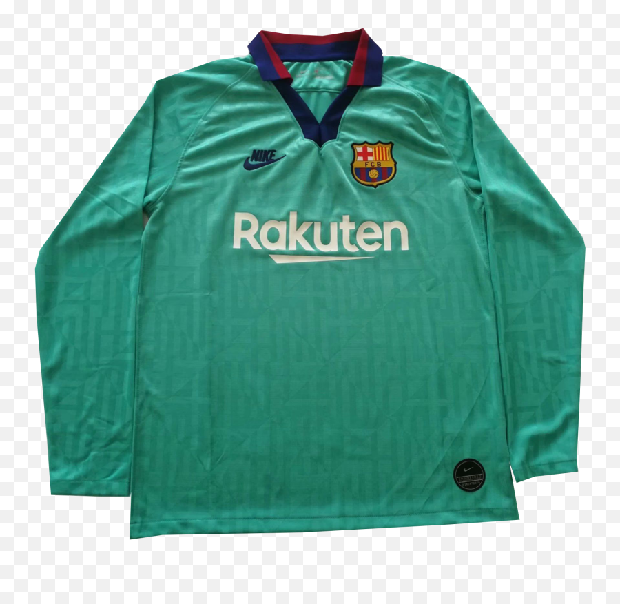 Soccer Jersey Retro Football Shirts - Barcelona Third Jersey Long Sleeve 19 20 Png,Icon Vintage Flattrack Jacket