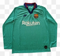 Soccer Jersey Retro Football Shirts - Barcelona Third Jersey Long Sleeve 19 20 Png,Icon Vintage Flattrack Jacket