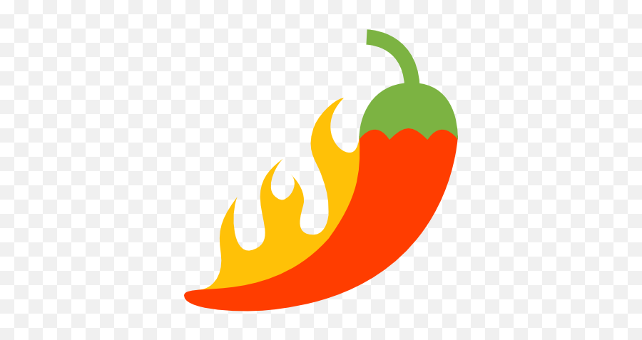 Chili Pepper Food Free Icon Of 100 - Pepper On Fire Png,Chili Icon Transparant