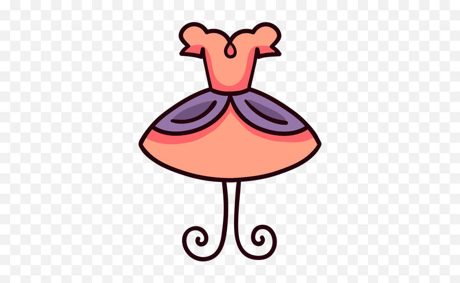 Princess Dress Colorful Icon Stroke - Transparent Png U0026 Svg Girly,Dress Icon Png