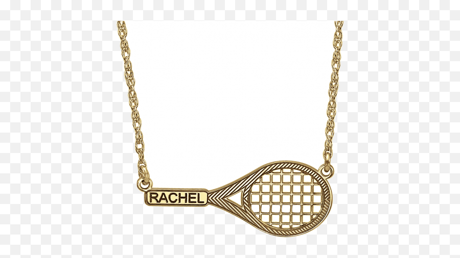 Alison And Ivy The Perfect Tennis Racket Necklace 12x29mm - Solid Png,Tennis Racquet Icon