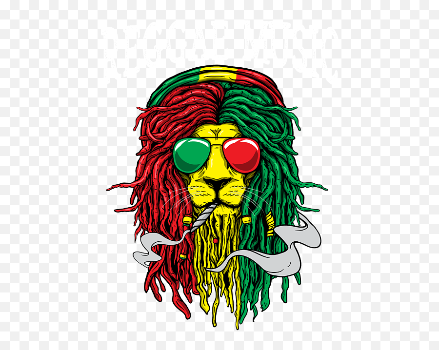 Rastafari Jamaican Lion Design Gift For Reggae Music Lovers Portable Battery Charger - Hair Design Png,Reggae Icon