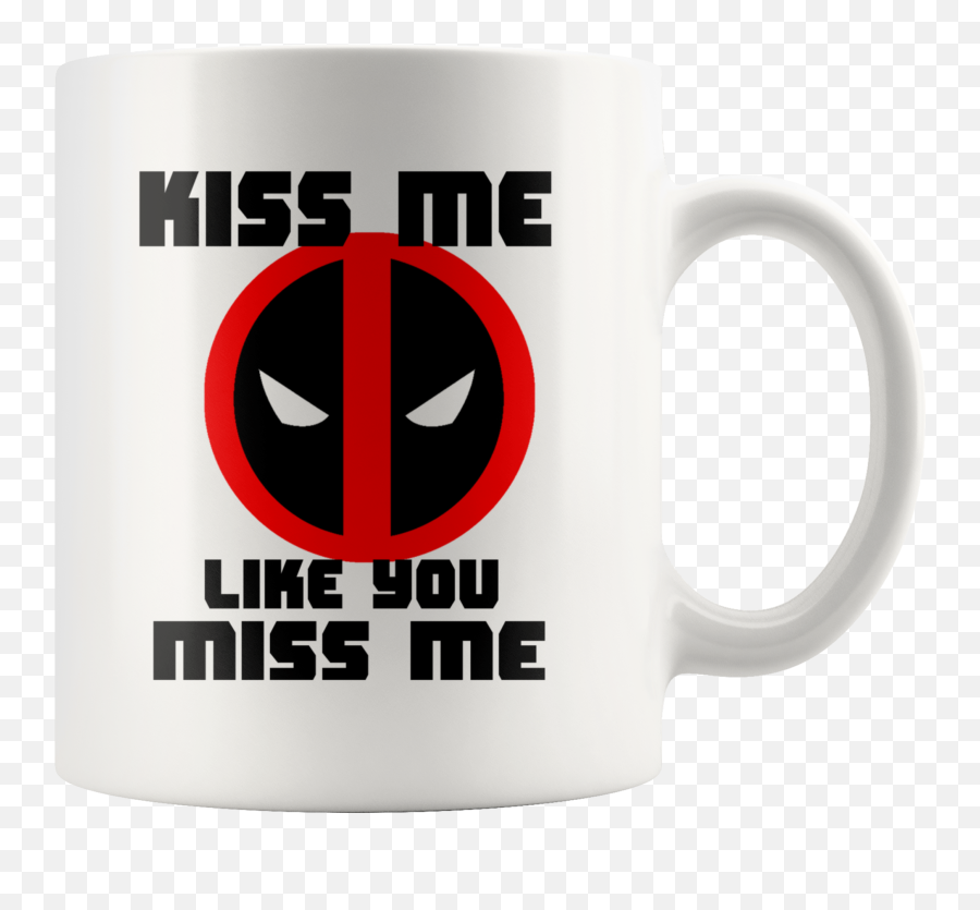 Deadpool Ryan Reynolds Movie Coffee Mug Kiss Me Avengers - Deadpool Cup Png,Ryan Reynolds Png