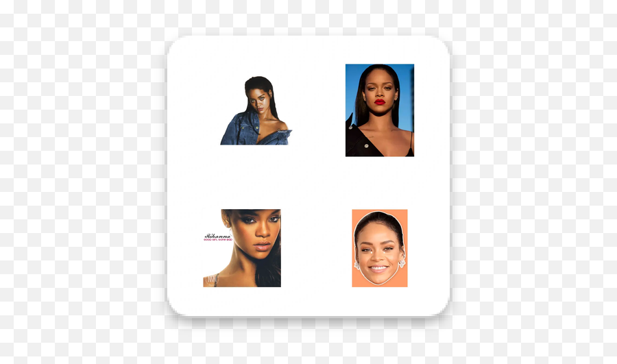 Download Rihanna Whatsapp Stickers - Hair Design Png,Rihanna Fashion Icon 2014