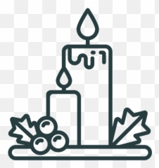 Christmas Candles Icon - Transparent PNG u0026 SVG vector file Candle Icon Png
