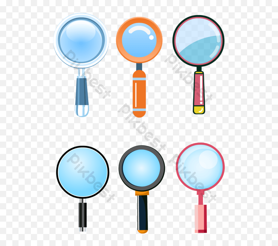 Magnifying Glass Cartoon Transparent Png Images Ai Free - Material Transparente Para Dibujar,Magnifying Glass Icon Transparent