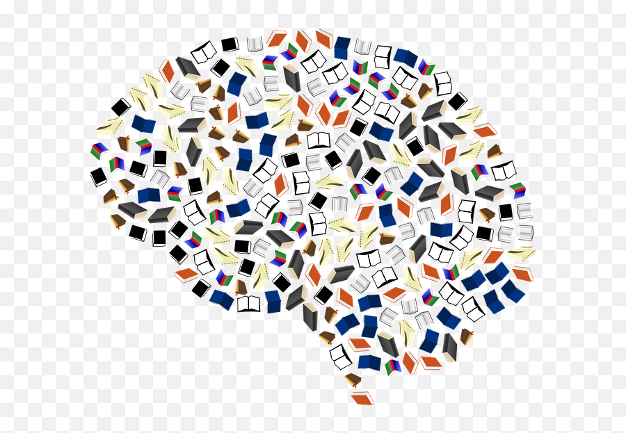 Books Brain Read - Free Vector Graphic On Pixabay Messy Png,How To Make A Pixel Icon