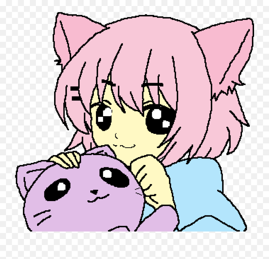 Pixilart - Cat Chibi By Panpepesi123 Chibi Neko Girl Base Png,Cat Girl Icon