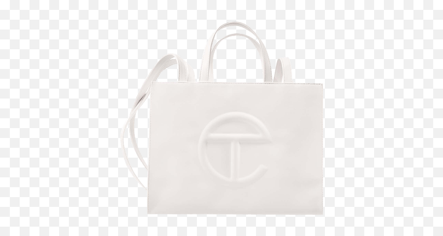 Pre - Owned Telfar Medium Shopping Bag U0027whiteu0027 Goat Stylish Png,Black And White Shopping Bag Icon