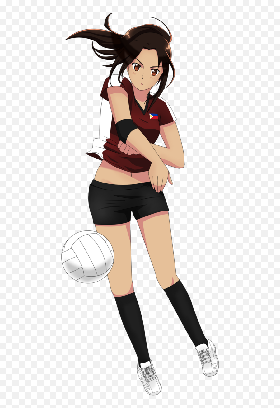 Volleyball By Exelionstar - Anime Girl Playing Volleyball Sport Volleyball Anime Girl Png,Volleyball Clipart Png