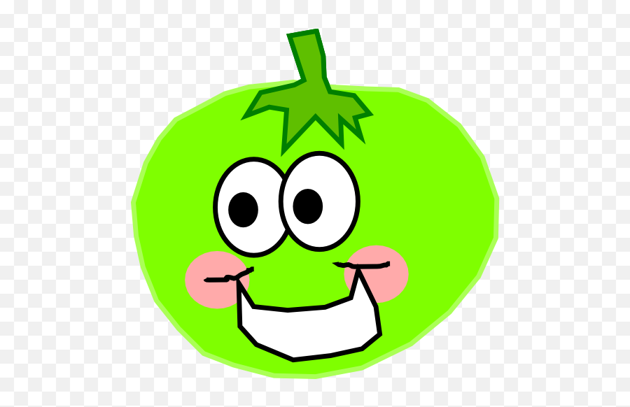 Tomato Green Clip Art - Vector Clip Art Online Green Tomato Cartoon Png,Tomato Clipart Png