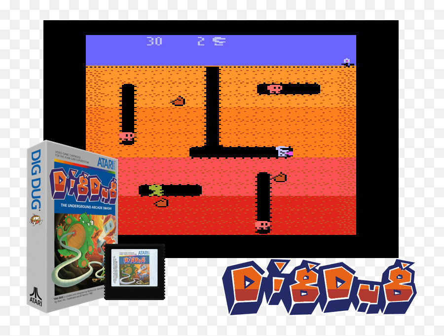 Archives Des Atari 5200 - Page 5 Sur 6 Boutiquedugeekfr Dig Dug Png,Dig Dug Png