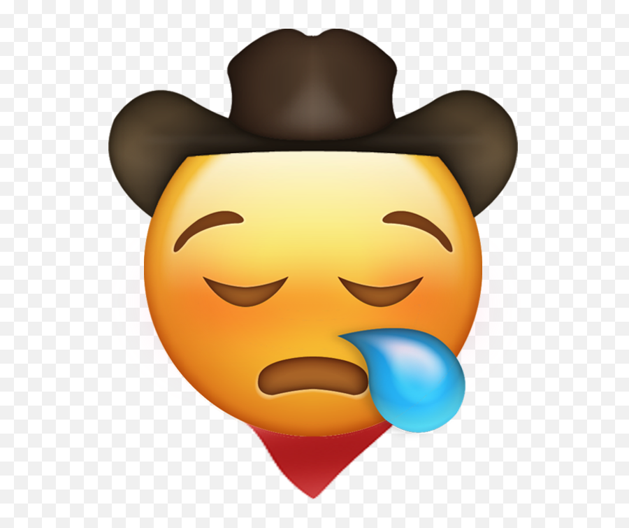 Free Emoji With Transparent Background - Sad Cowboy Emoji Transparent Png,Tear Emoji Png