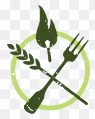 Fire Flour U0026 Fork - Fire Flour And Fork Logo Png,Green Fire Png
