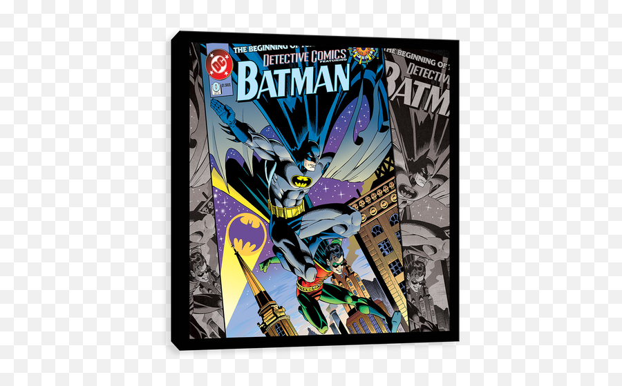 Comic Dc Batman And Robin Leap - Batman Png,Batman And Robin Png