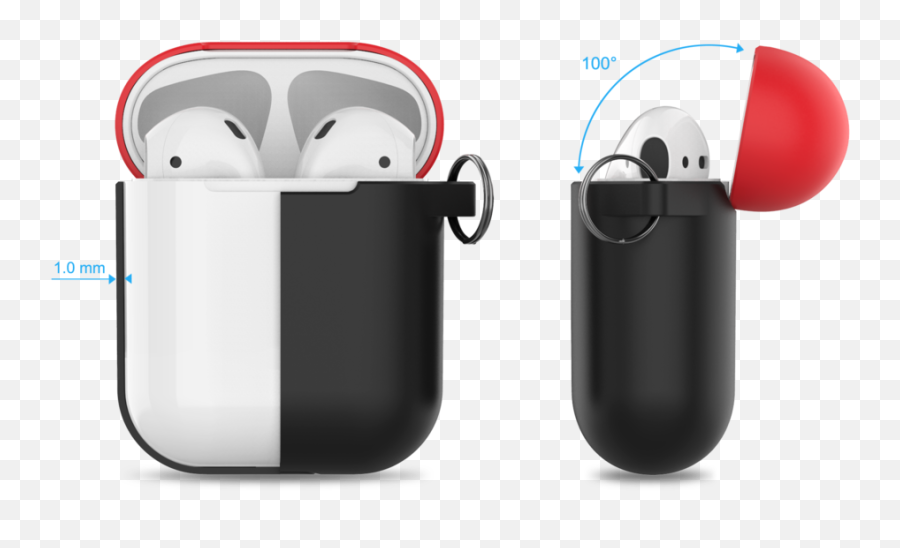 Download Premium Silicone Two Toned Case For Apple Airpods - Clip Art Png,Air Pods Png