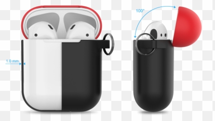 Download Premium Silicone Two Toned Case For Apple Airpods - Clip Art png