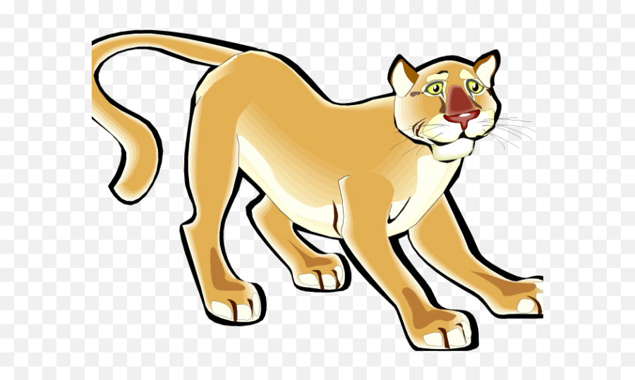 Puma Clipart Transparent - Cougar Clipart Png,Cougar Png