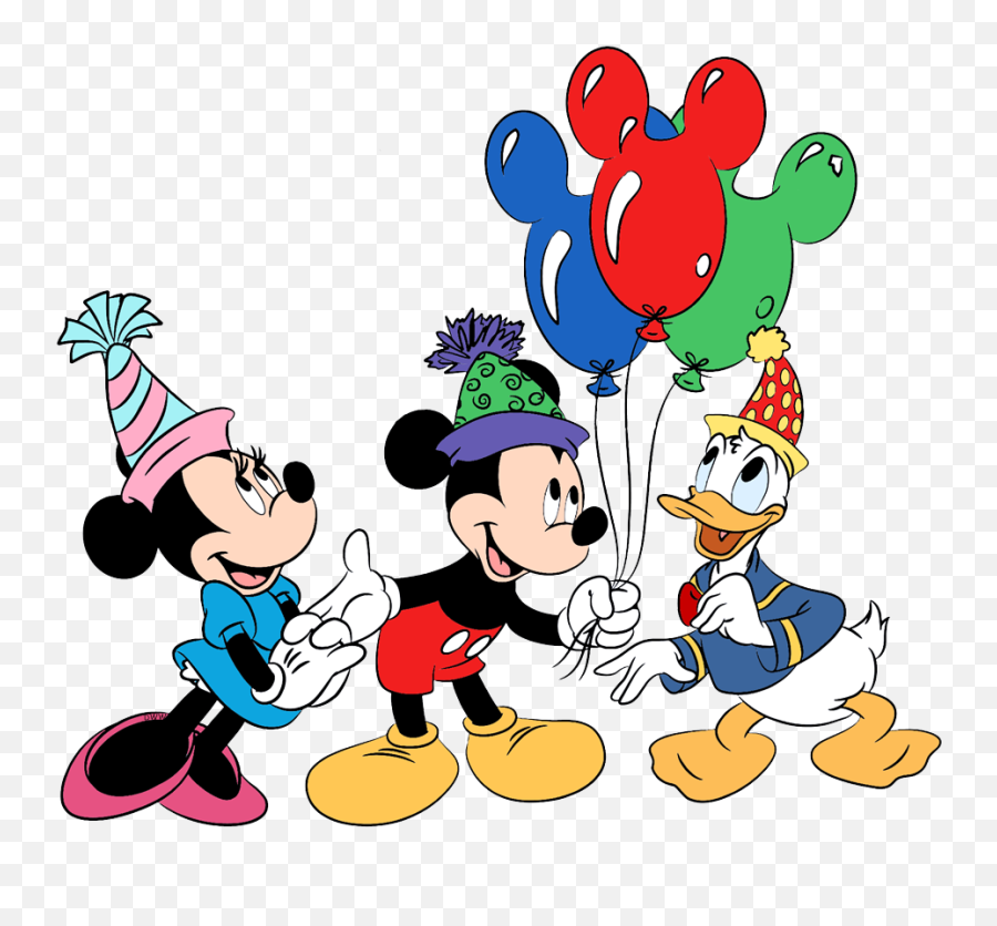 Disney Happy Birthday Clipart - Mickey And Minnie Mouse Birthday Png,Mickey Mouse Birthday Png