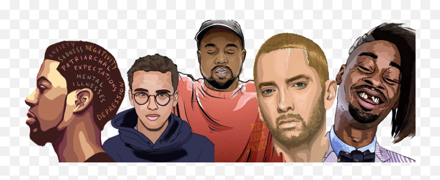 Download Hd Rappers And Mental Health - Illustration Png,Rappers Png