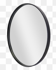 Deep Frame Round Mirror Black - Round Mirror South Africa Png,Mirror Frame Png
