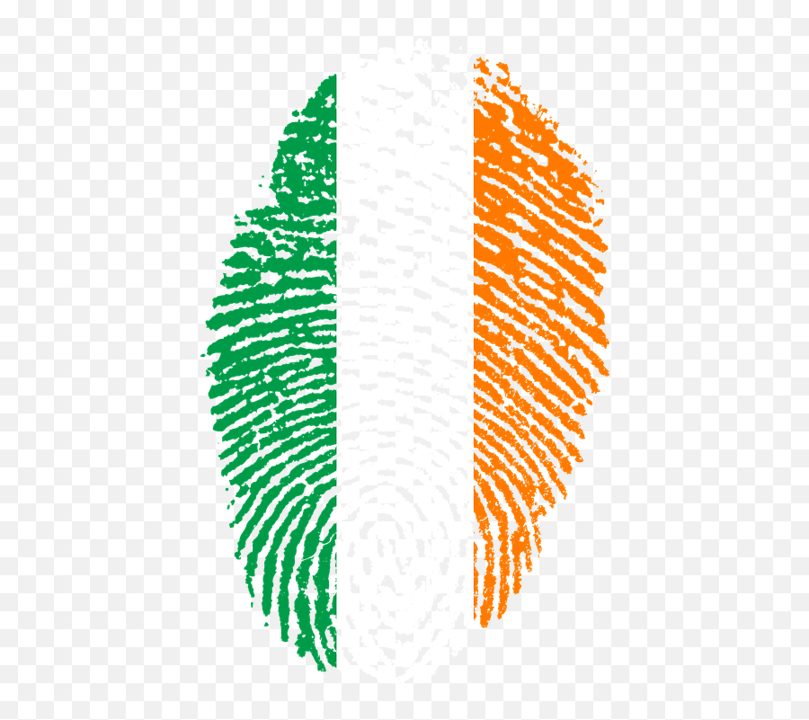 Ireland Flag Png - Ireland Flag Fingerprint Country Pride Drapeau Cote D Ivoire Png,Pride Flag Png